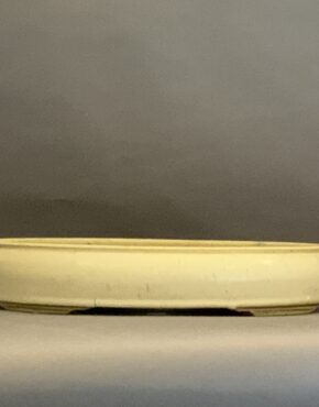 Medium Crème Oval 14.75 x 13 x 3”